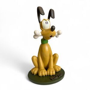 Vtg RARE Disney Epcot Pluto Statue with Bone "Good Boy" Figurine